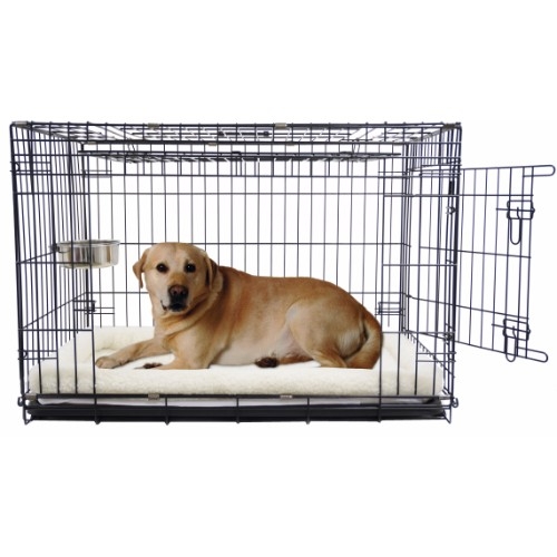 Hondenbench met deur en schuifdeur-0