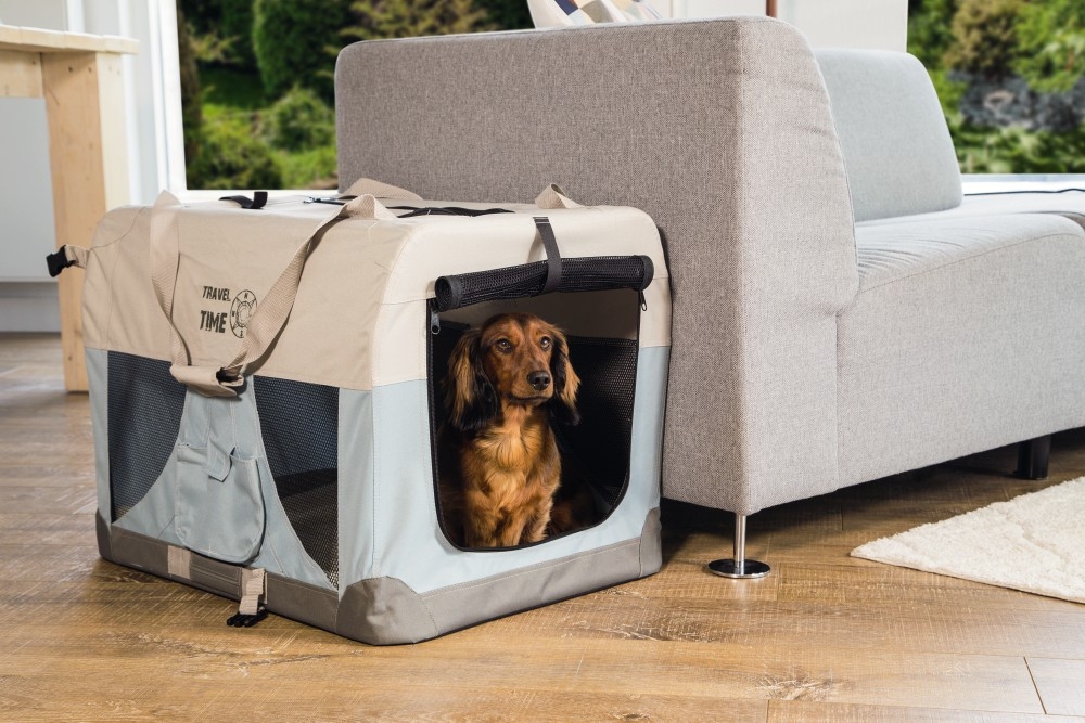 Beeztees Nylon Bench Travel Time Lichtblauw-0